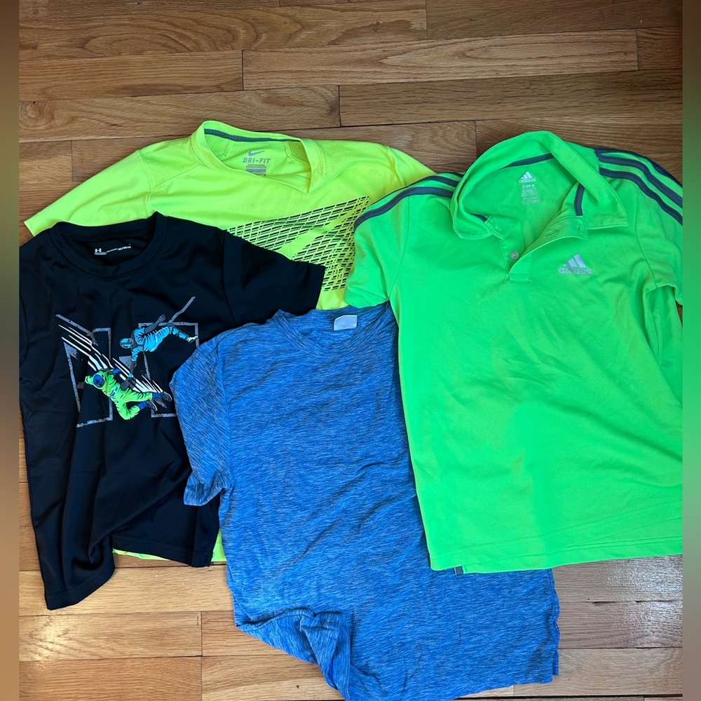 Performance t shirt lot - Nike, under Armour, adidas, Hanna Andersson